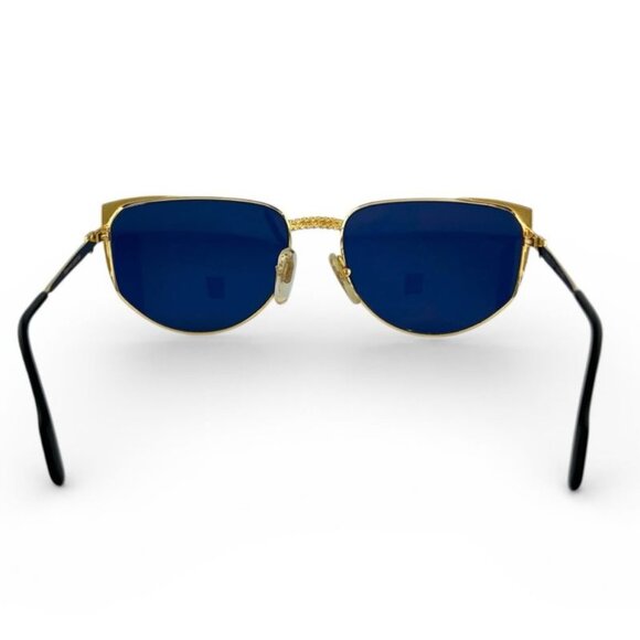 Tiffany & Co. Lunettes Vintage 23k Gold Plated Sunglasses Blue main image 5